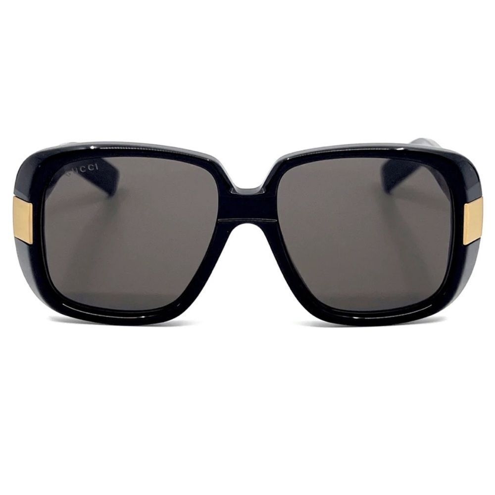 Gucci GG0318s - Pineapple Black Gold Sunglasses unisex $770 - Picture 6 of 16